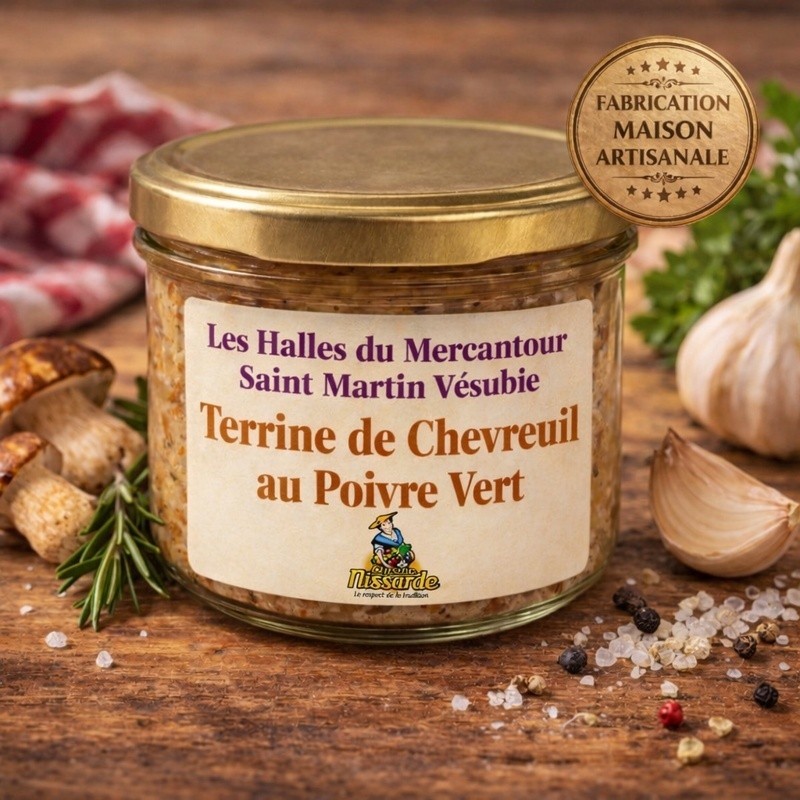 Terrine de chevreuil au poivre vert - 200 Gr